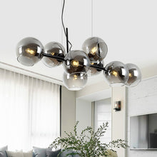Carica l'immagine nel visualizzatore di Gallery, Lampadario Moderno in Vetro – Design Nordico Minimal per Soggiorni di Charme
