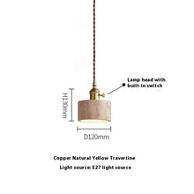 Carica l'immagine nel visualizzatore di Gallery, Modern Cream Style Yellow Cave Stone Chandelier
