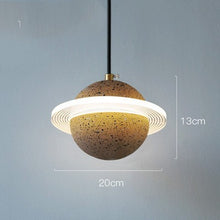 Carica l'immagine nel visualizzatore di Gallery, Planet Small Chandelier Red Single Head Bedroom Bedside Lamp
