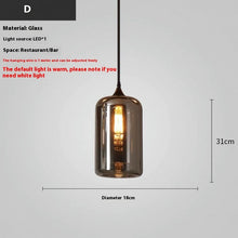 Carica l'immagine nel visualizzatore di Gallery, Modern Restaurant Ideas Personality Glass Lamp
