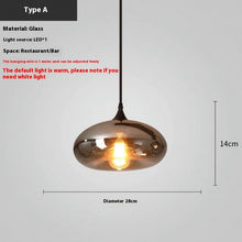 Carica l'immagine nel visualizzatore di Gallery, Modern Restaurant Ideas Personality Glass Lamp
