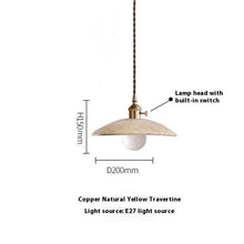 Carica l'immagine nel visualizzatore di Gallery, Modern Cream Style Yellow Cave Stone Chandelier
