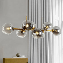 Carica l'immagine nel visualizzatore di Gallery, Lampadario Moderno in Vetro – Design Nordico Minimal per Soggiorni di Charme
