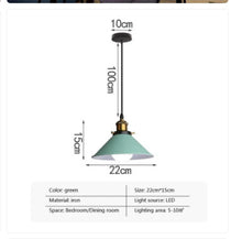 Carica l'immagine nel visualizzatore di Gallery, Bedroom Study Macaron Post-modern Single-head Droplight
