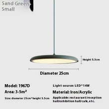 Carica l'immagine nel visualizzatore di Gallery, Dining Room Chandelier Macaron Flying Saucer Artistic Lamp
