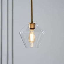 Carica l'immagine nel visualizzatore di Gallery, Nordic Modern Minimalist Cafe Bar Light Luxury Glass Single Head Small Chandelier
