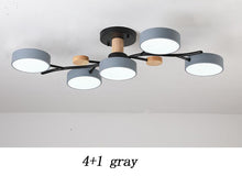 Carica l&#39;immagine nel visualizzatore di Gallery, Nordic Simple Log Macaron Living Room LED Ceiling Light

