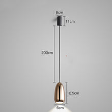 Carica l'immagine nel visualizzatore di Gallery, Lampada a Sospensione “Bullet” – LED Moderna in Alluminio, Design Minimal e Raffinato
