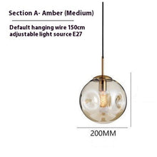 Carica l'immagine nel visualizzatore di Gallery, Creative Glass Chandelier Iron Restaurant Window Chandelier
