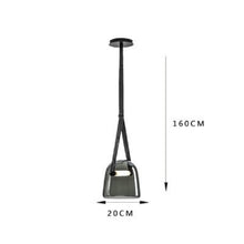 Carica l'immagine nel visualizzatore di Gallery, Lampadario in Vetro e Pelle – Design Moderno Light Luxury
