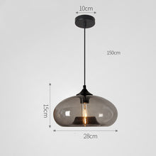 Carica l'immagine nel visualizzatore di Gallery, Nordic Modern Loft Pendant Lamp Glass Lustre Industrial Decor Hanging Lights Fixtures
