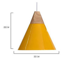Carica l'immagine nel visualizzatore di Gallery, Lampada Sospesa “Nordic Cone” – Minimal Colorata in Alluminio
