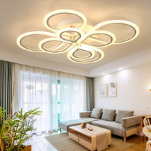 Carica l'immagine nel visualizzatore di Gallery, Lampada da soffitto a LED semplice con atmosfera anulare
