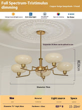Carica l'immagine nel visualizzatore di Gallery, Living Room Chandelier Retro Cream Bedroom Dining Room Lamps
