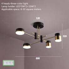 Carica l&#39;immagine nel visualizzatore di Gallery, Nordic Chandelier Living Room Light Luxury Light
