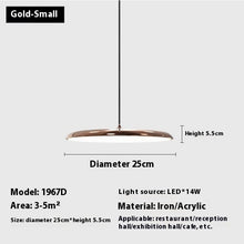 Carica l'immagine nel visualizzatore di Gallery, Dining Room Chandelier Macaron Flying Saucer Artistic Lamp
