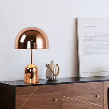 Carica l'immagine nel visualizzatore di Gallery, Mushroom Living Room Bedroom Bedside Rose Gold Exhibition Hall Lamp

