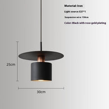 Carica l'immagine nel visualizzatore di Gallery, Modern Minimalist Bedroom Bedside Small Droplight Designer Creative Aisle Study Bar Restaurant Special Decoration Chandelier

