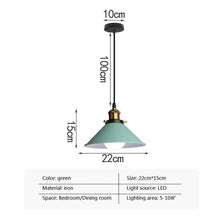 Carica l'immagine nel visualizzatore di Gallery, Simple Living Room Bedroom Study Single-head Droplight
