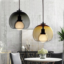 Carica l'immagine nel visualizzatore di Gallery, Dining Room Chandelier Modern Minimalist Creative Bedroom Bedside Glass Chandelier
