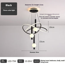 Carica l'immagine nel visualizzatore di Gallery, Lollipop Chandelier Bedroom Light Home Indoor Chandelier Pendant Lamp
