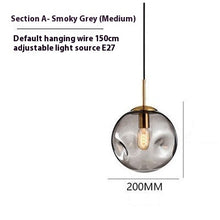 Carica l'immagine nel visualizzatore di Gallery, Creative Glass Chandelier Iron Restaurant Window Chandelier
