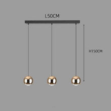 Carica l'immagine nel visualizzatore di Gallery, Restaurant Cafe Bar Living Room Ball Long Line Chandelier
