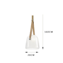 Carica l'immagine nel visualizzatore di Gallery, Lampadario in Vetro e Pelle – Design Moderno Light Luxury
