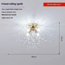 Carica l'immagine nel visualizzatore di Gallery, Lampadario Dandelion in Cristallo
