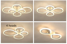 Carica l'immagine nel visualizzatore di Gallery, Lampada da soffitto a LED semplice con atmosfera anulare
