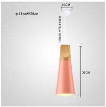 Carica l'immagine nel visualizzatore di Gallery, Lampada Sospesa “Nordic Cone” – Minimal Colorata in Alluminio
