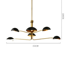 Carica l'immagine nel visualizzatore di Gallery, American Minimalist Full Copper Creative Fashion Chandelier
