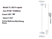 Carica l'immagine nel visualizzatore di Gallery, Modern Minimalist And Adjustable Creative Bedside Pendant Light
