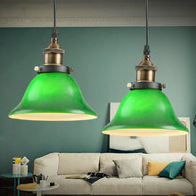 Carica l'immagine nel visualizzatore di Gallery, American Retro Nostalgic Industrial Style Restaurant Ideas Emerald Green Chandelier
