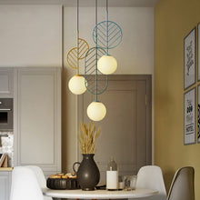 Carica l'immagine nel visualizzatore di Gallery, Simple Bar Restaurant Study Cafe Macaron Leaf Chandelier

