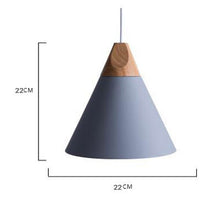 Carica l'immagine nel visualizzatore di Gallery, Lampada Sospesa “Nordic Cone” – Minimal Colorata in Alluminio
