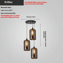 Carica l'immagine nel visualizzatore di Gallery, Modern Restaurant Ideas Personality Glass Lamp
