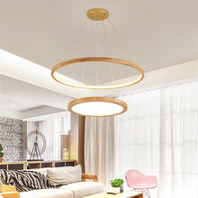 Carica l'immagine nel visualizzatore di Gallery, Lampadario giapponese in legno per sala da tè
