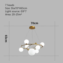 Carica l'immagine nel visualizzatore di Gallery, Modern Minimalist Children's Dining Room Personality Creative Fashion Chandelier
