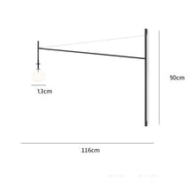 Carica l'immagine nel visualizzatore di Gallery, Aisle restaurant creative long pole line strip geometric wall light
