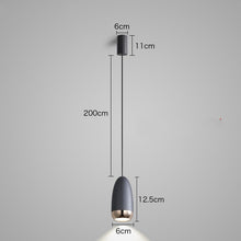 Carica l'immagine nel visualizzatore di Gallery, Lampada a Sospensione “Bullet” – LED Moderna in Alluminio, Design Minimal e Raffinato
