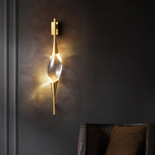 Carica l'immagine nel visualizzatore di Gallery, All-copper Crystal Wall Lamp Bedroom Headboard
