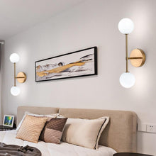 Carica l'immagine nel visualizzatore di Gallery, Iron Glass Nordic Light Luxury Creative Simple Living Room Bedroom Bedside Bathroom Mirror Front Lamp
