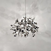Carica l'immagine nel visualizzatore di Gallery, Nordic Minimalist Living Room Window Bar Tree Leaf Stainless Steel Chandelier
