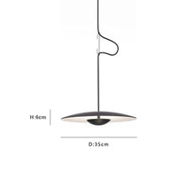 Carica l'immagine nel visualizzatore di Gallery, Lampadario a sospensione UFO – Design nordico in legno o nero opaco
