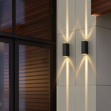 Carica l'immagine nel visualizzatore di Gallery, Artistic Wall Lamp Outdoor Waterproof Beam Light Double-headed Outdoor Wall Lamp Gate Wall Washer Spotlight Stairs

