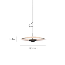Carica l'immagine nel visualizzatore di Gallery, Lampadario a sospensione UFO – Design nordico in legno o nero opaco
