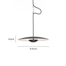 Carica l'immagine nel visualizzatore di Gallery, Lampadario a sospensione UFO – Design nordico in legno o nero opaco
