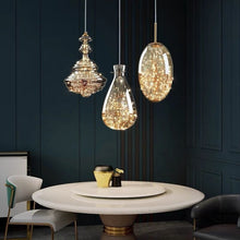 Carica l'immagine nel visualizzatore di Gallery, Lampadario n Cristallo e Rame
