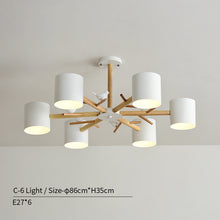 Carica l'immagine nel visualizzatore di Gallery, Nordic Style Modern Solid Wood Hall Dining Room Lamp
